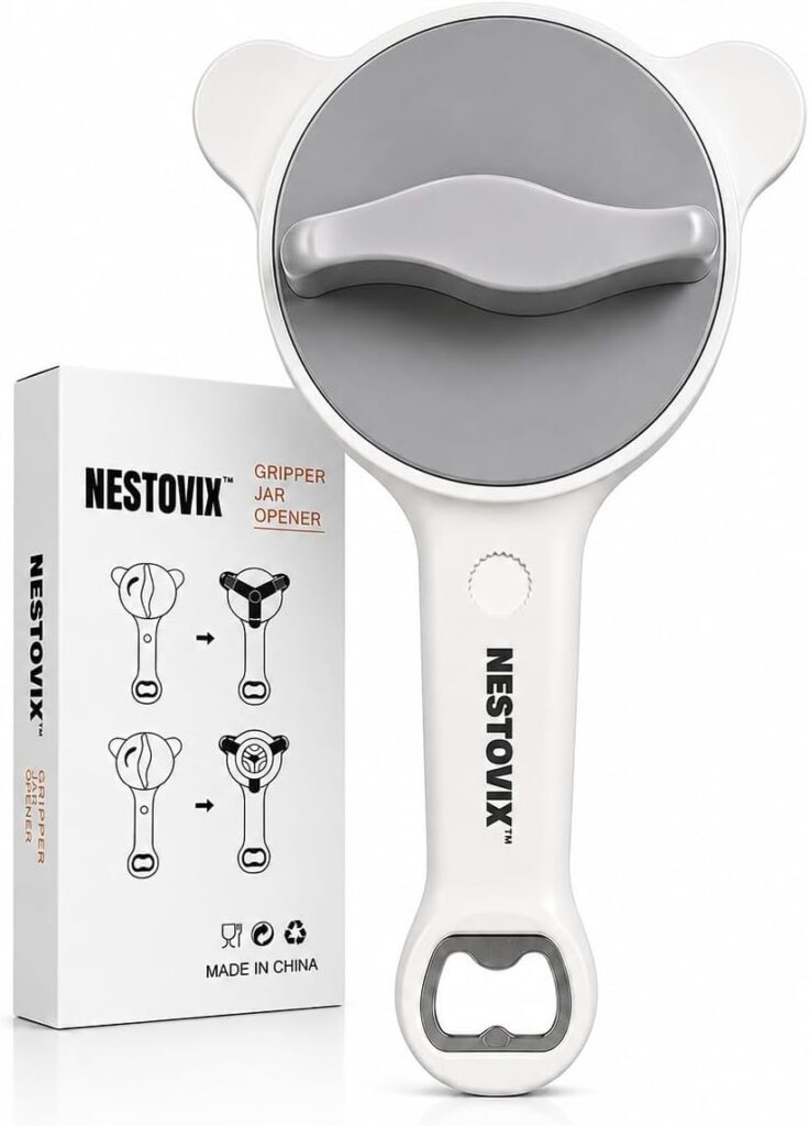 NESTOVIX 4-in-1 Adjustable Jar Opener